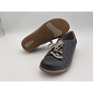 Aetrex‎ Sneakers Womens 8.5 Navy Blue Dana Leather Upper Shoes DM305WM